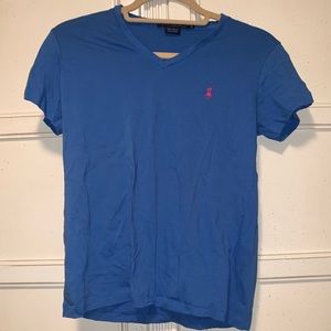 Ralph Lauren Blue V-Neck Polo T-Shirt